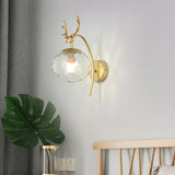Lampadario muro vetro camera da letto elegante - clowasit.com