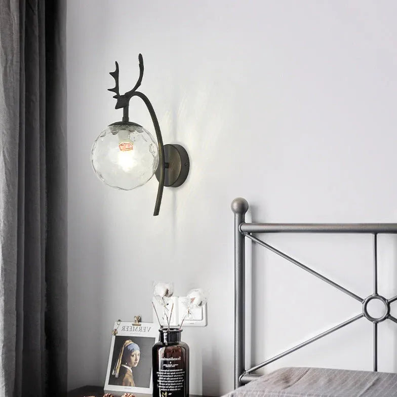Lampadario muro vetro camera da letto elegante - clowasit.com