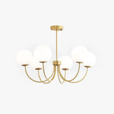 Lampadario moderno sferico elegante dorato - clowasit.com