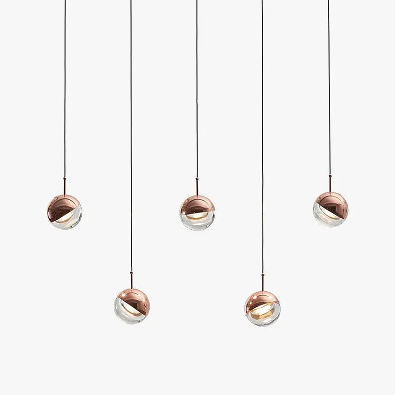 Lampadario sospensione moderno led vetro e metallo - clowasit.com
