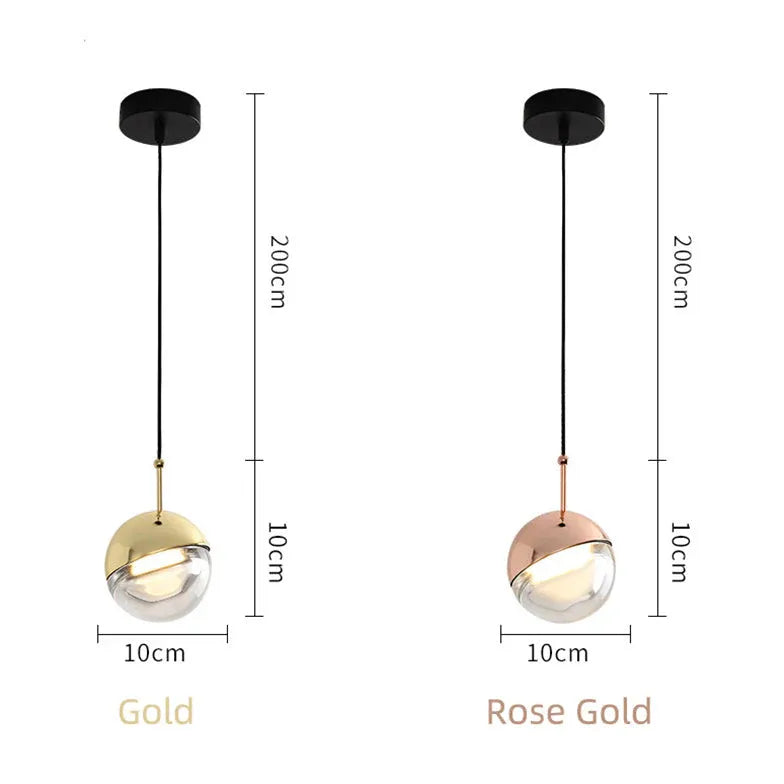 Lampadario sospensione moderno led vetro e metallo - clowasit.com