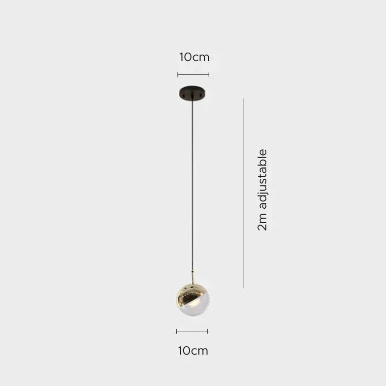 Lampadario sospensione moderno led vetro e metallo - clowasit.com