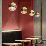 Lampadario sospensione moderno led vetro e metallo - clowasit.com