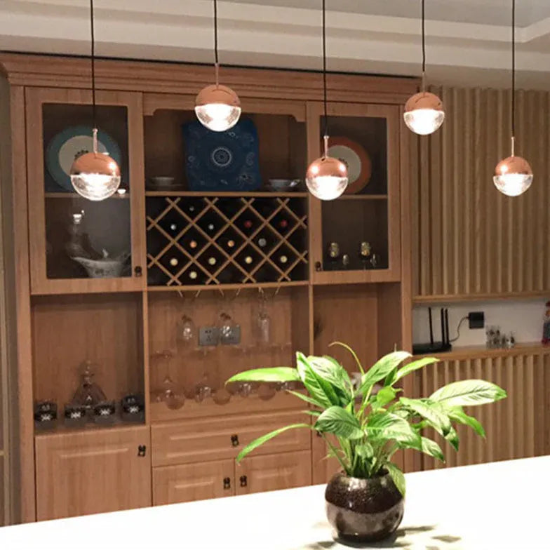 Lampadario sospensione moderno led vetro e metallo - clowasit.com
