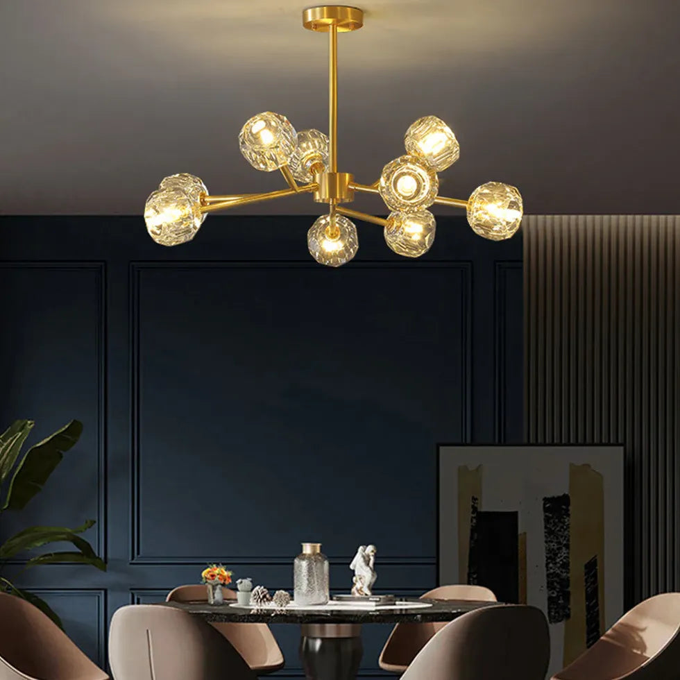 Coppe per lampadari moderni in vetro dorato - clowasit.com