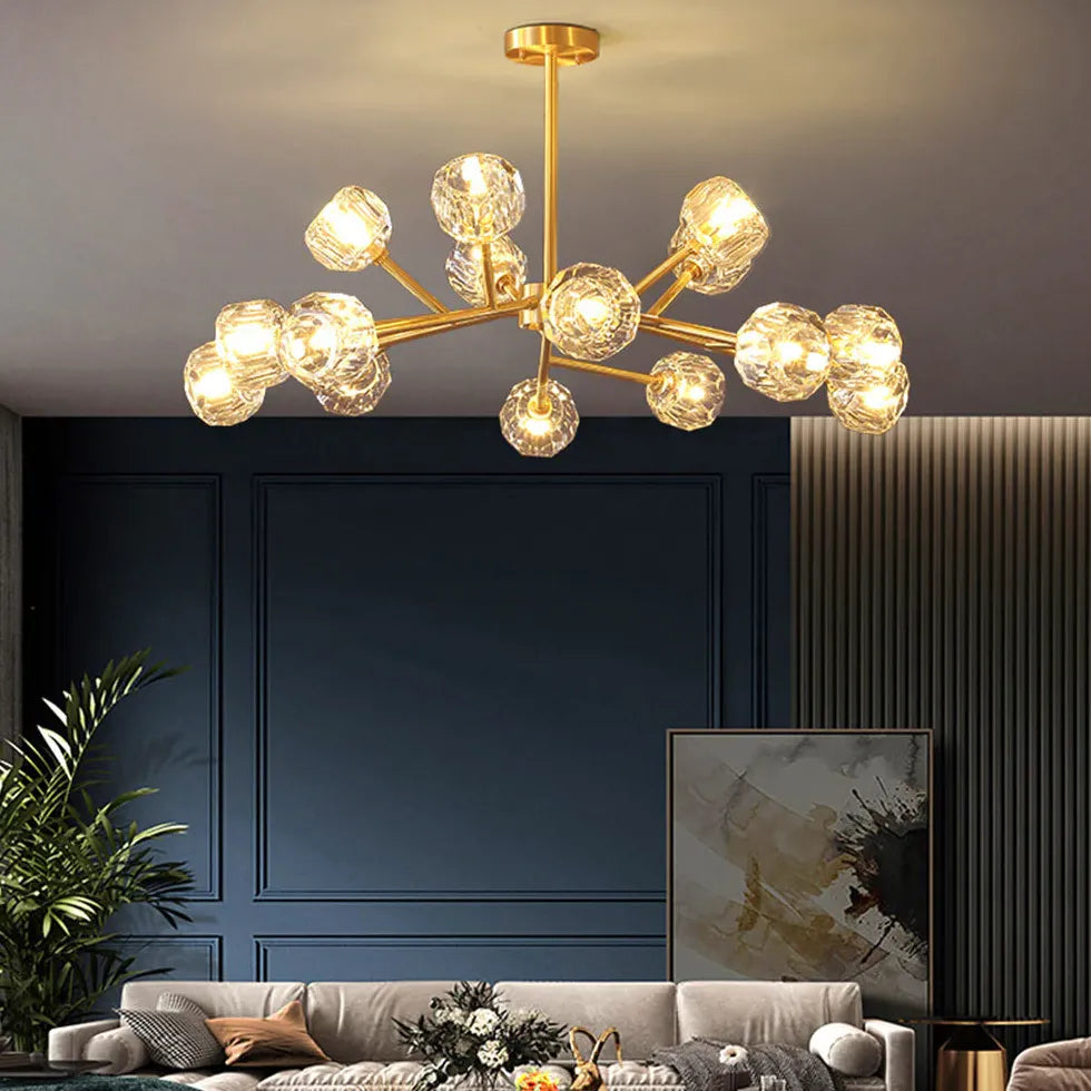 Coppe per lampadari moderni in vetro dorato - clowasit.com