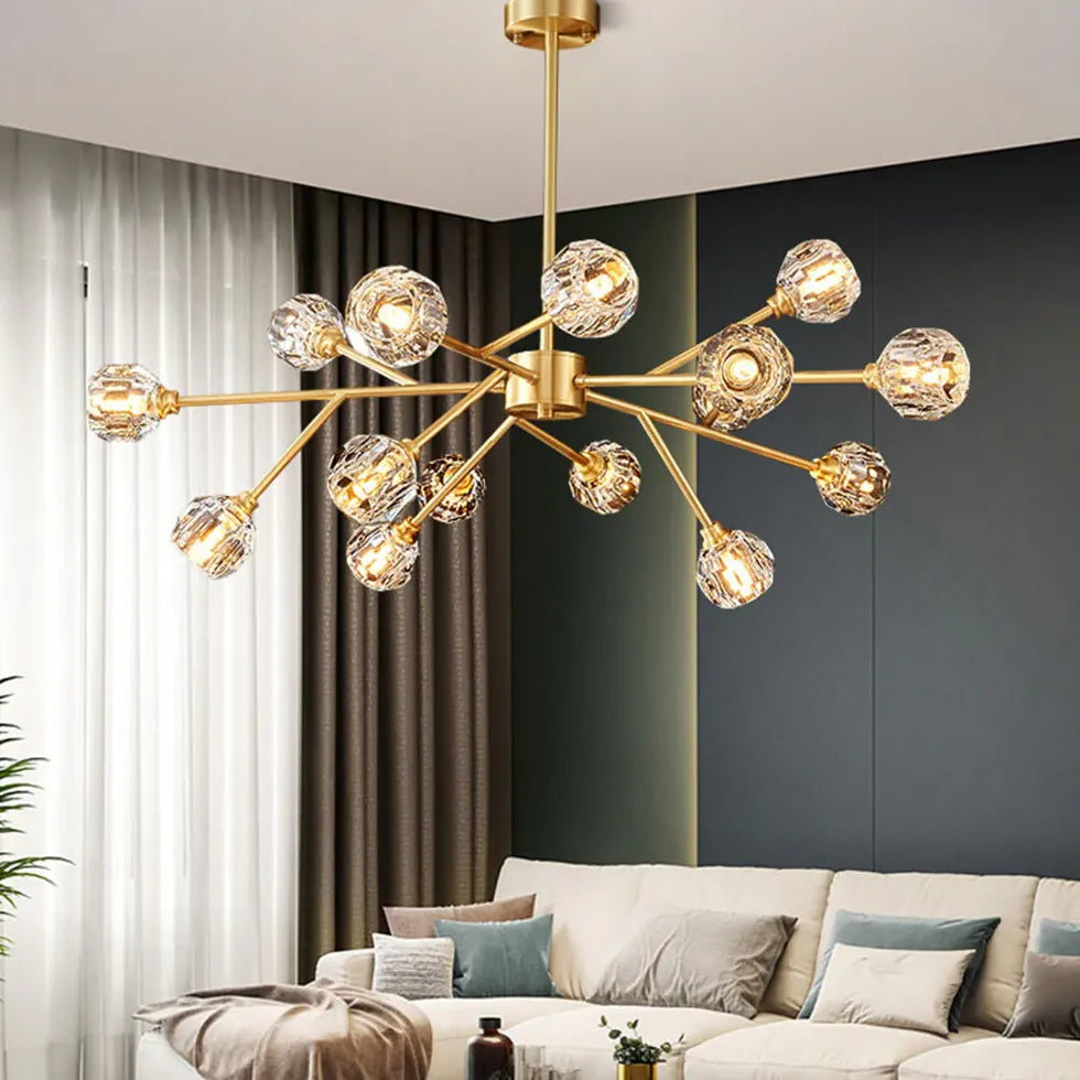 Coppe per lampadari moderni in vetro dorato - clowasit.com