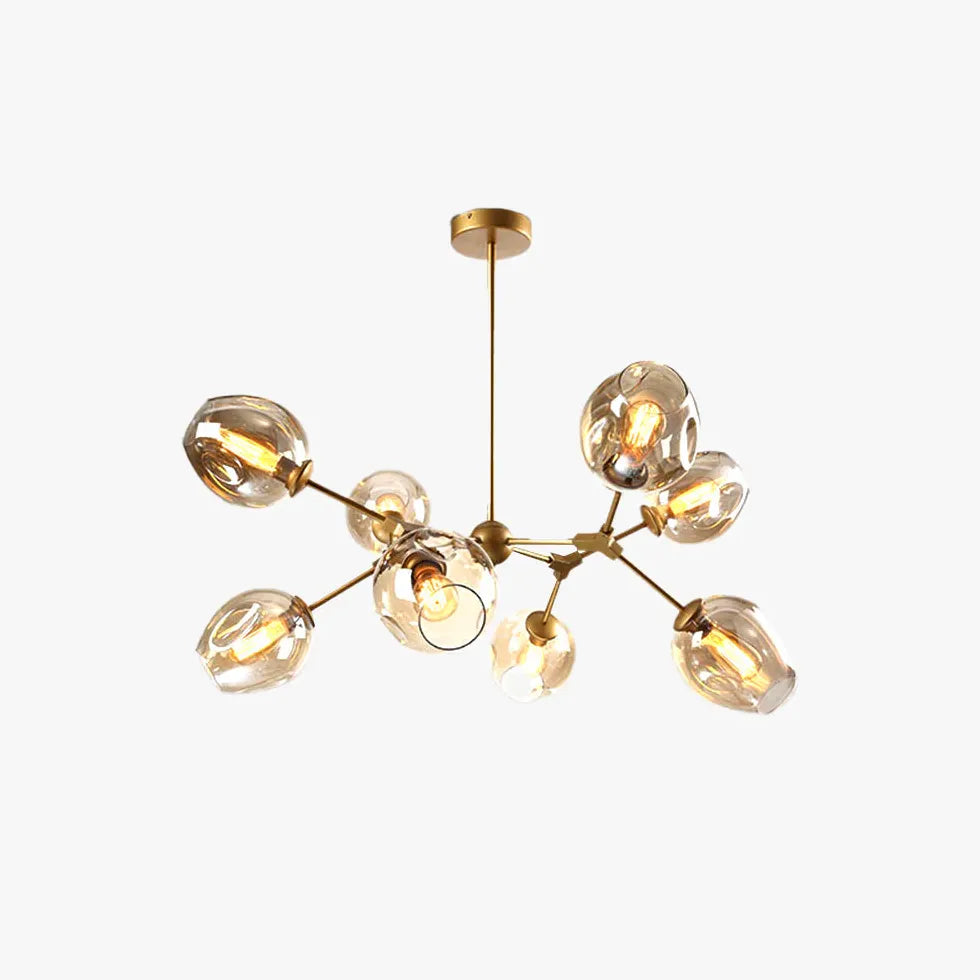 Lampadario Bracci Moderno Design Elegante in Vetro - clowasit.com
