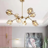 Lampadario Bracci Moderno Design Elegante in Vetro - clowasit.com