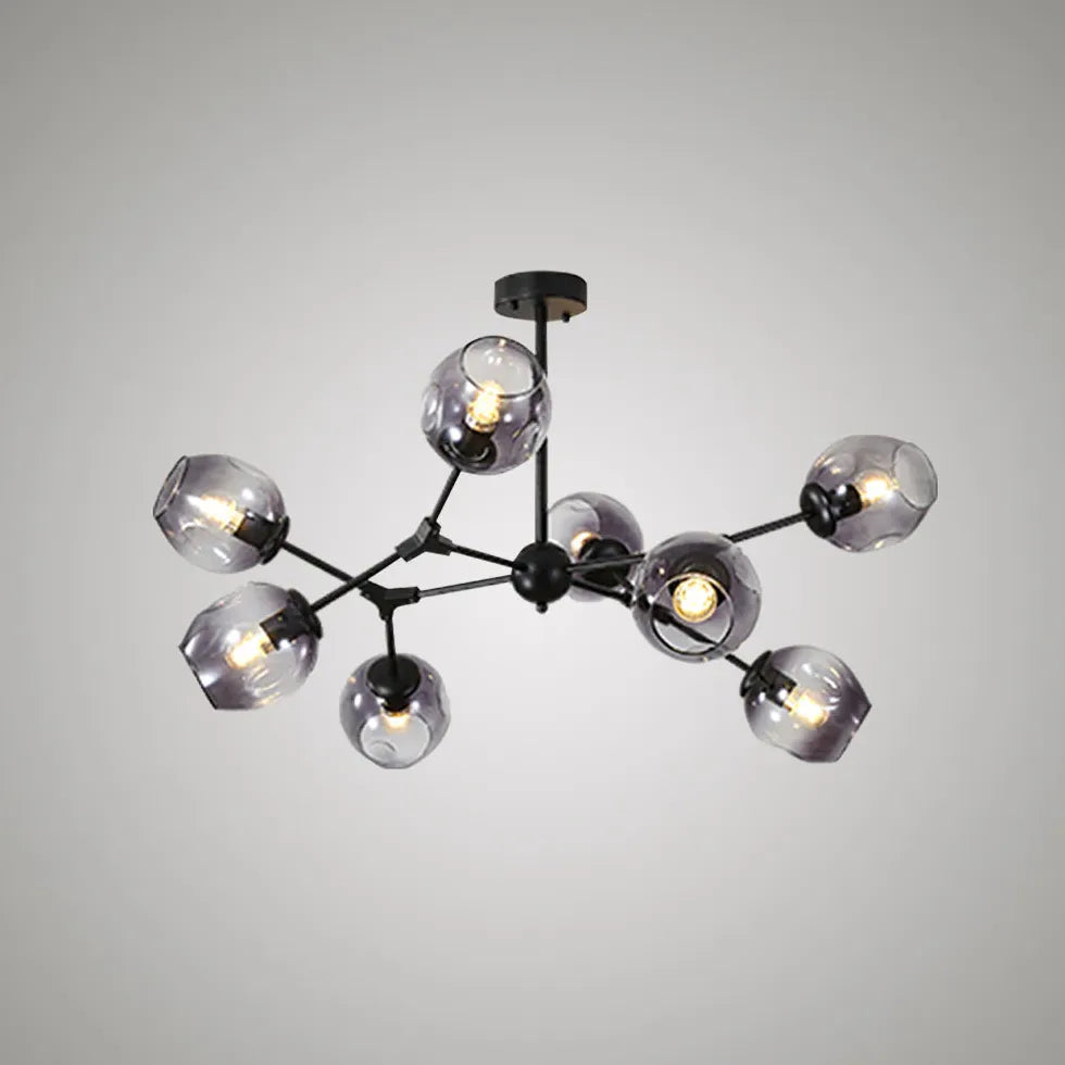 Lampadario Bracci Moderno Design Elegante in Vetro - clowasit.com