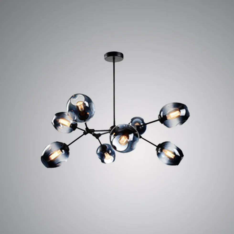 Lampadario Bracci Moderno Design Elegante in Vetro - clowasit.com