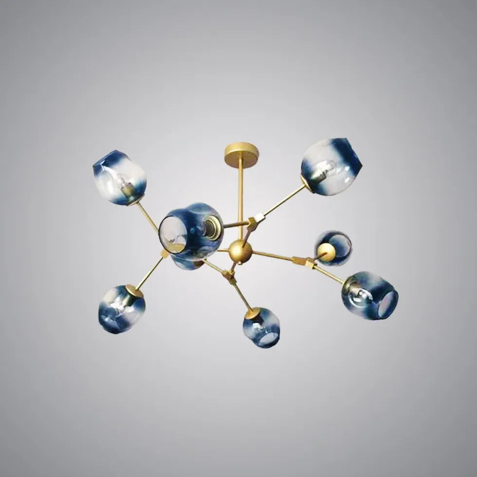 Lampadario Bracci Moderno Design Elegante in Vetro - clowasit.com