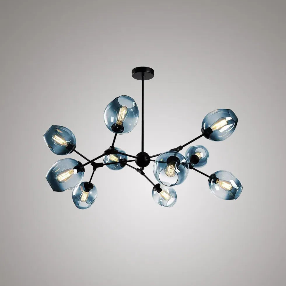 Lampadario Bracci Moderno Design Elegante in Vetro - clowasit.com