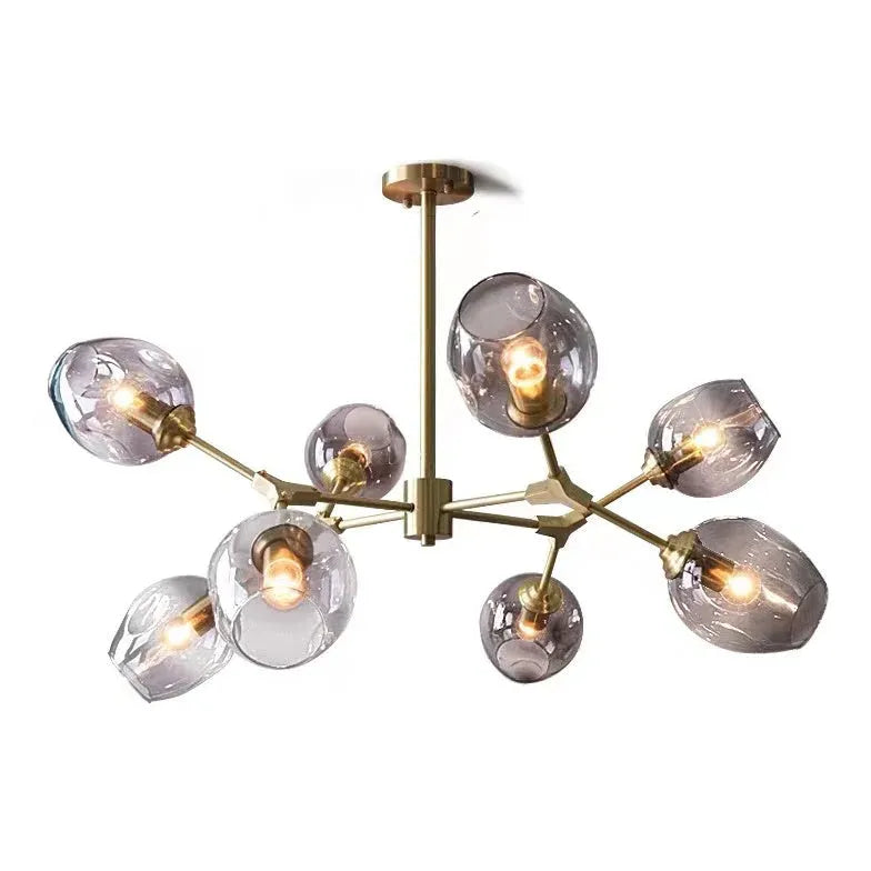 Lampadario Bracci Moderno Design Elegante in Vetro - clowasit.com
