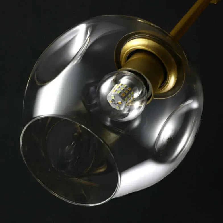 Lampadario Bracci Moderno Design Elegante in Vetro - clowasit.com