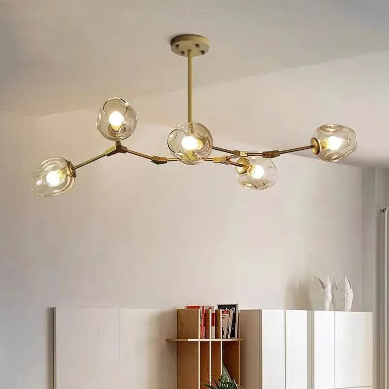 Lampadario Bracci Moderno Design Elegante in Vetro - clowasit.com