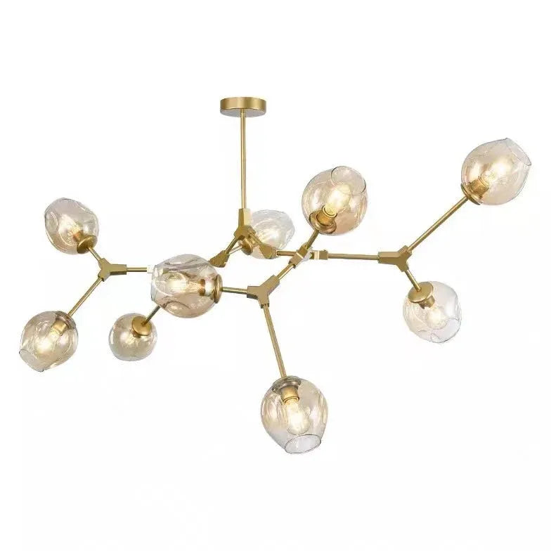 Lampadario Bracci Moderno Design Elegante in Vetro - clowasit.com