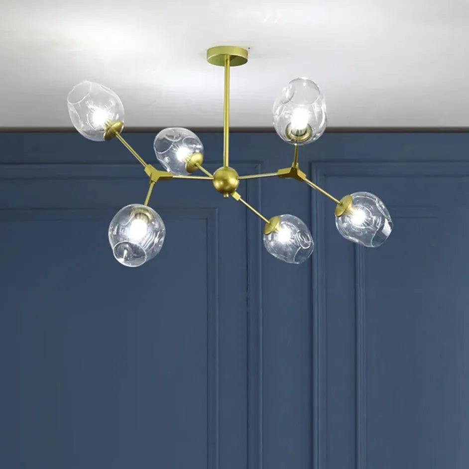 Lampadario Bracci Moderno Design Elegante in Vetro - clowasit.com