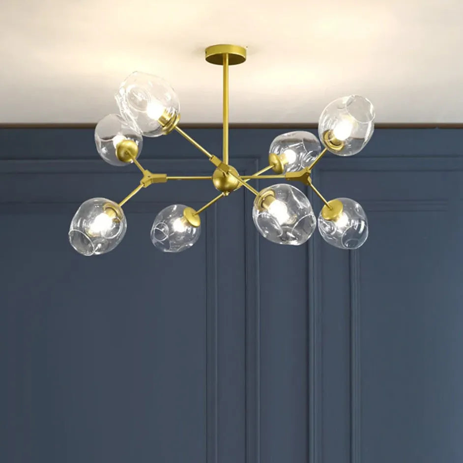 Lampadario Bracci Moderno Design Elegante in Vetro - clowasit.com