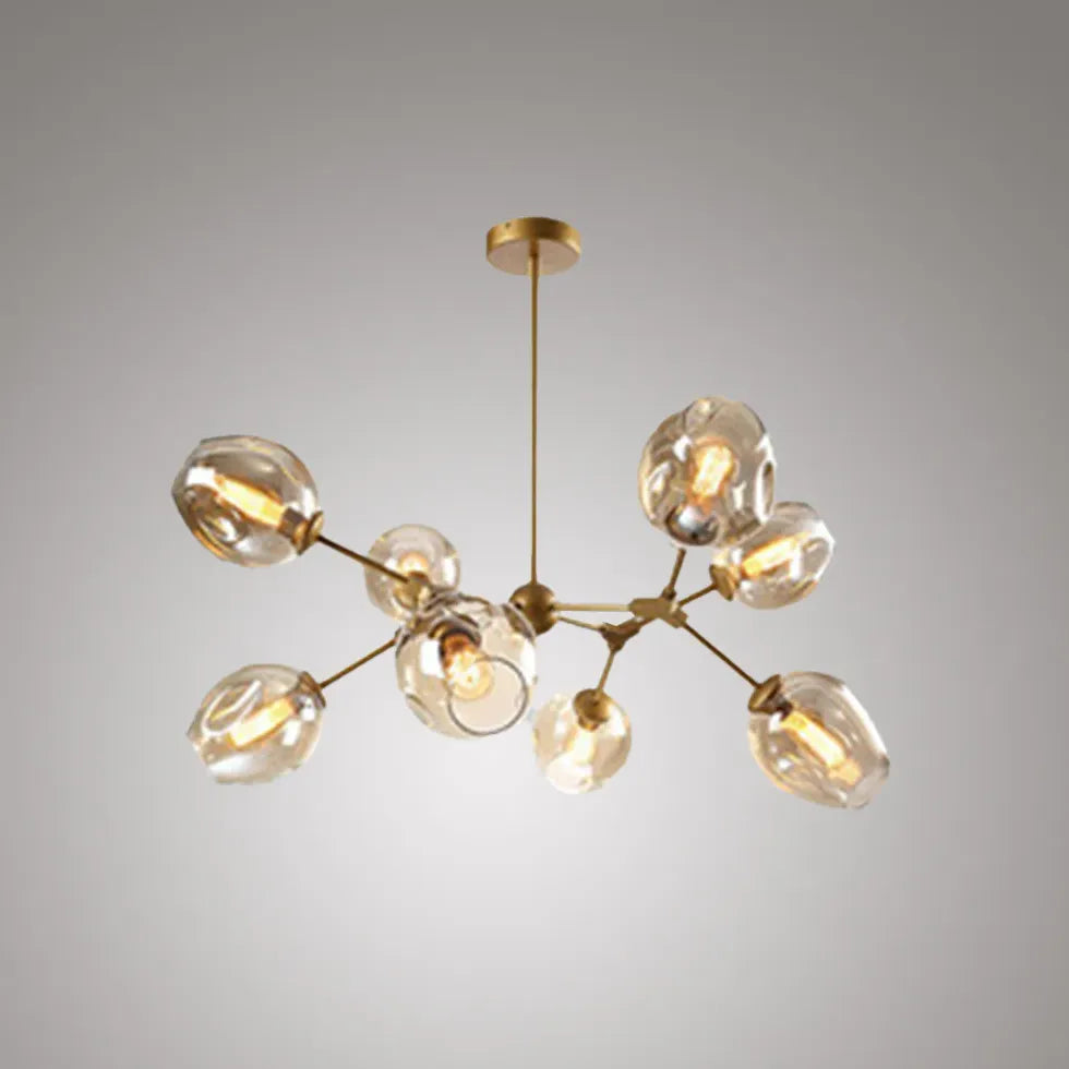 Lampadario Bracci Moderno Design Elegante in Vetro - clowasit.com