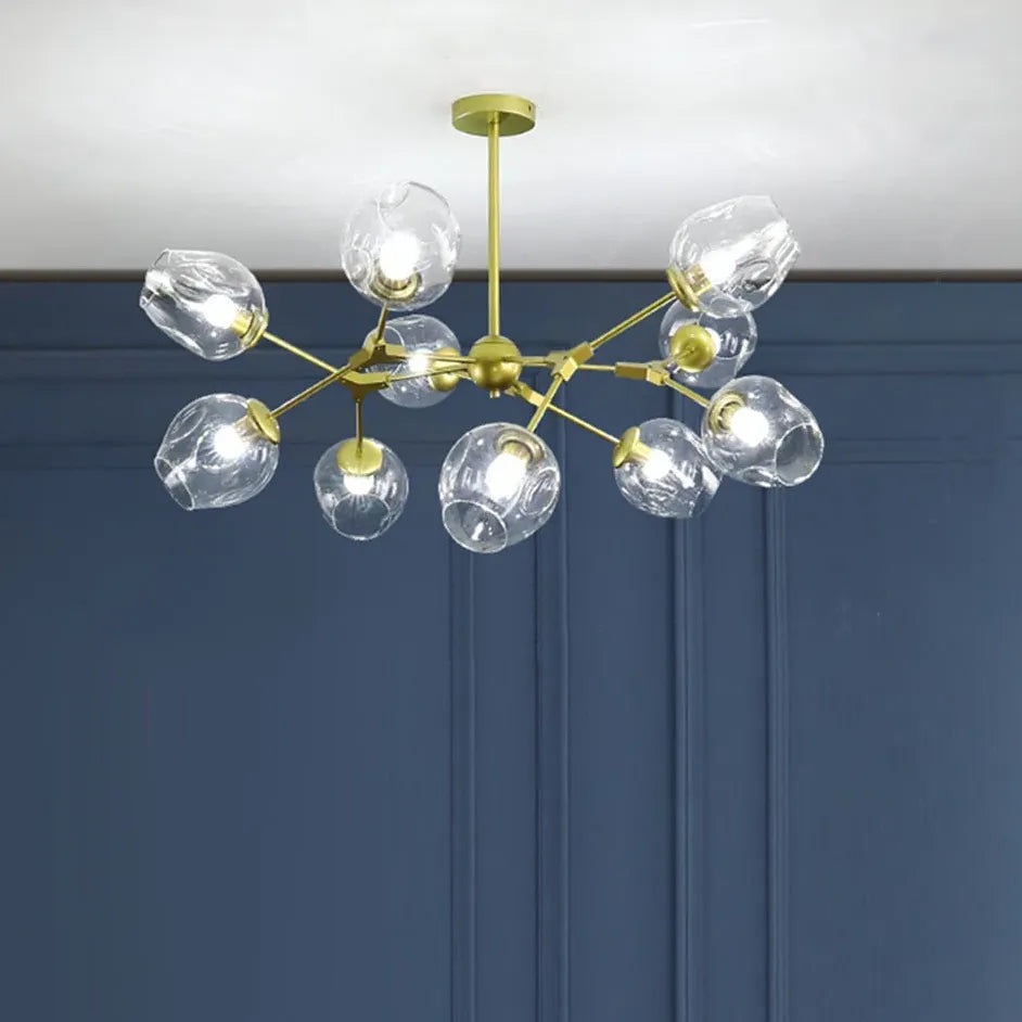 Lampadario Bracci Moderno Design Elegante in Vetro - clowasit.com