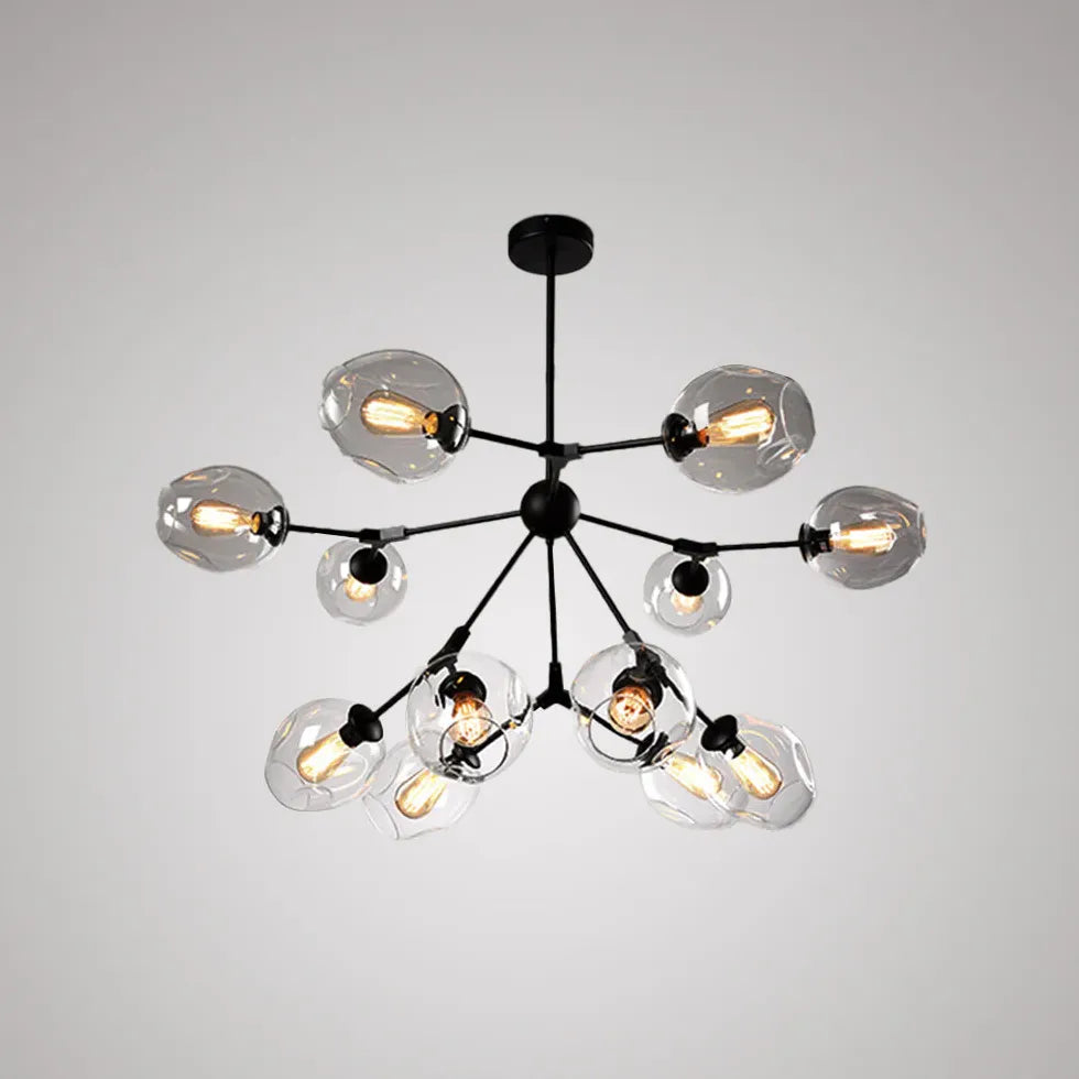 Lampadario Bracci Moderno Design Elegante in Vetro - clowasit.com