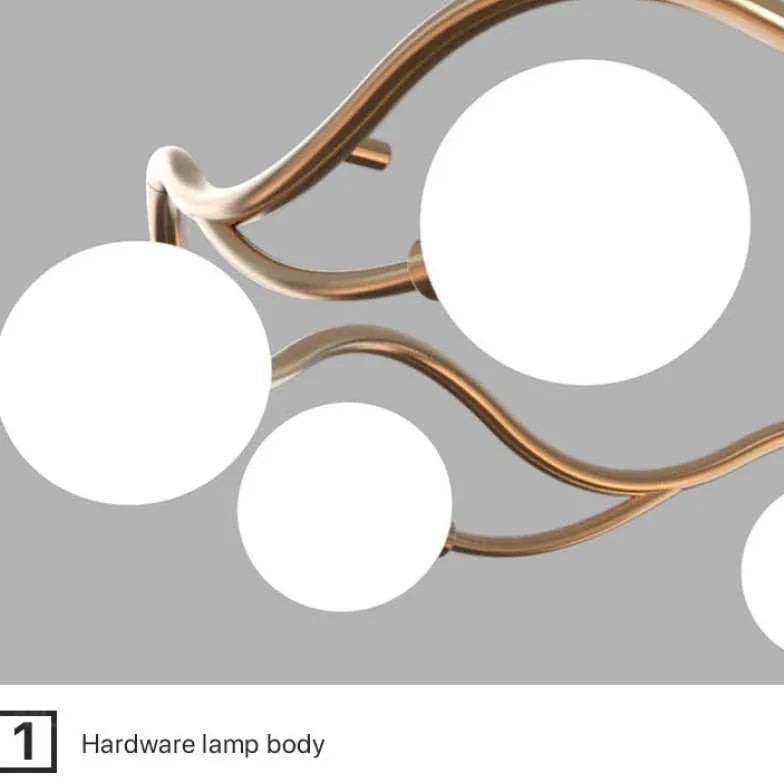 Lampadari Moderni Cerchi Elegante in Vetro Ondulato - clowasit.com