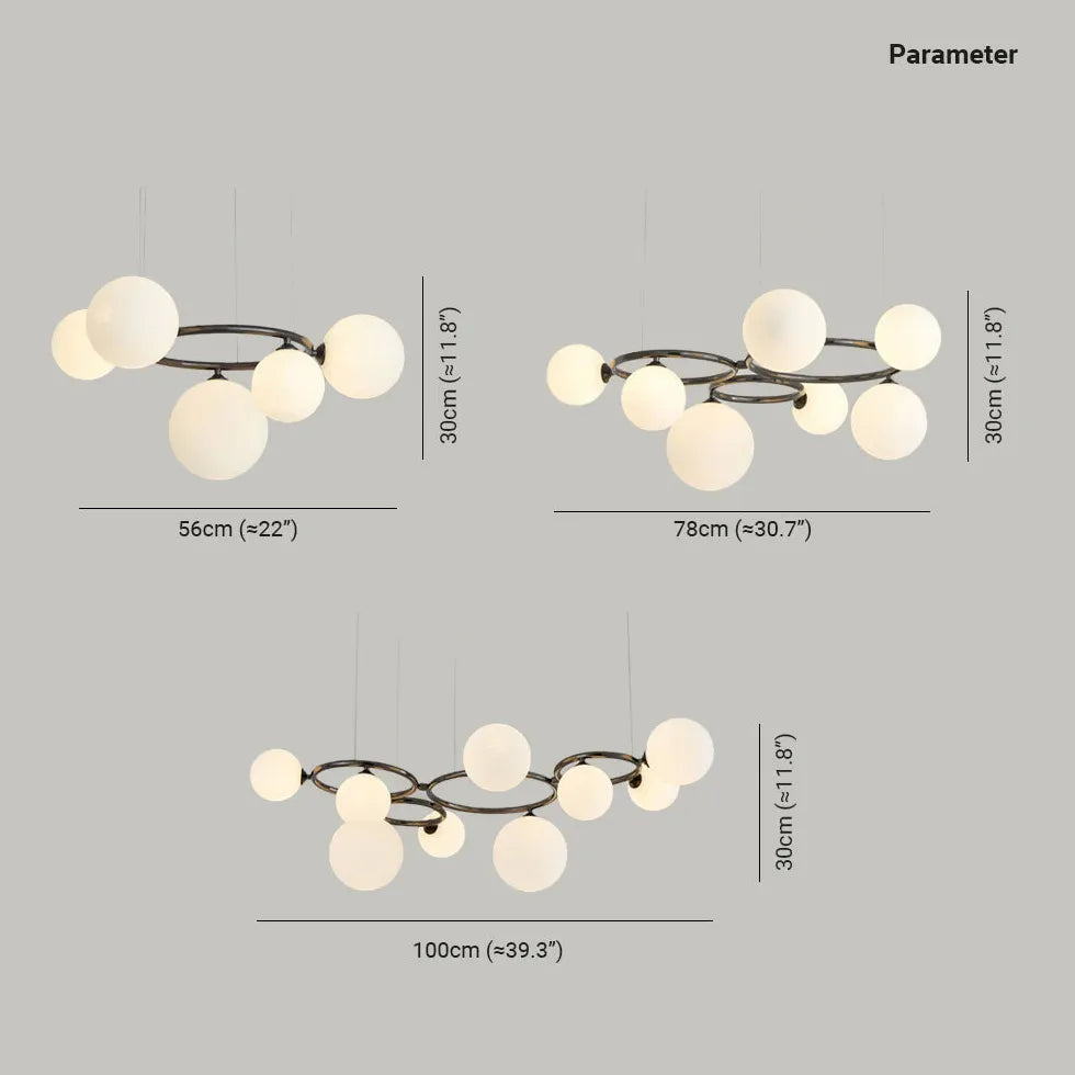 Lampadario moderno bolle design elegante e luminoso - clowasit.com