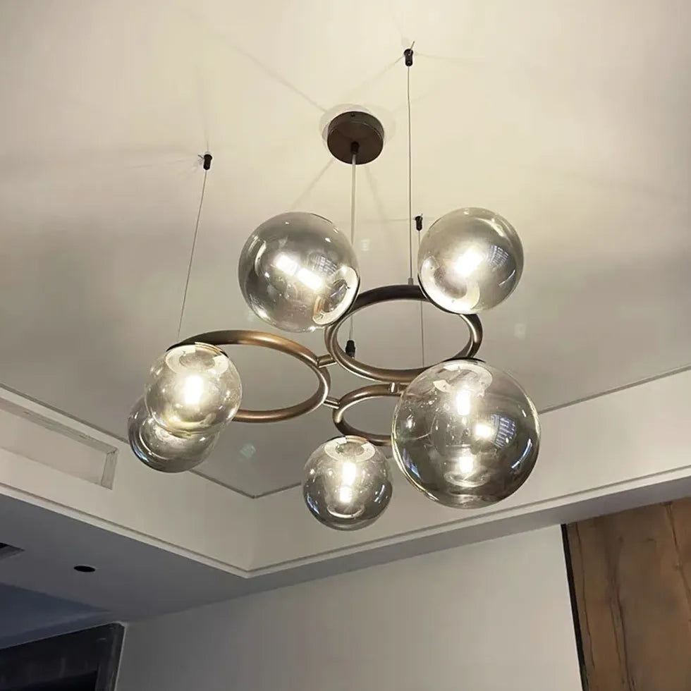 Lampadario moderno bolle design elegante e luminoso - clowasit.com