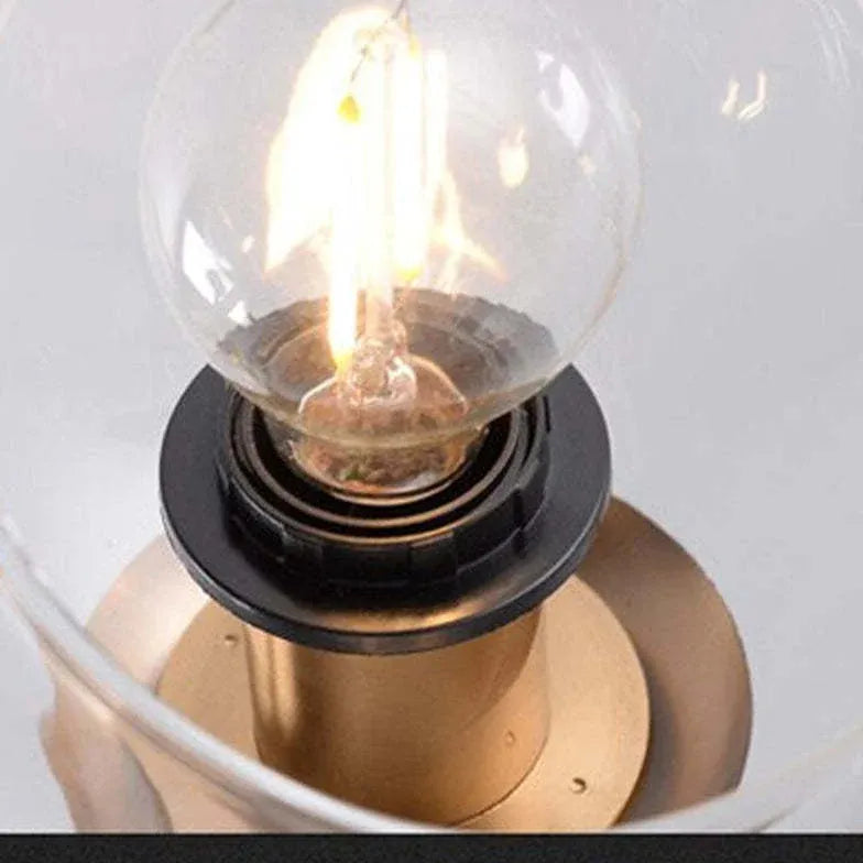 Lampadario moderno lungo con vetro trasparente elegante - clowasit.com