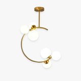 Lampadario Sfere Bianche Design Elegante e Moderno - clowasit.com