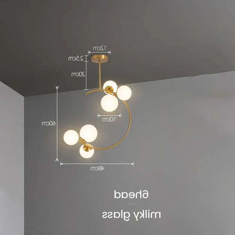 Lampadario Sfere Bianche Design Elegante e Moderno - clowasit.com