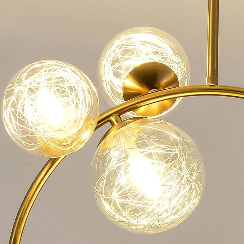 Lampadario Sfere Bianche Design Elegante e Moderno - clowasit.com