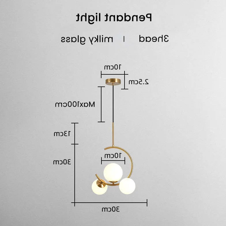 Lampadario Sfere Bianche Design Elegante e Moderno - clowasit.com
