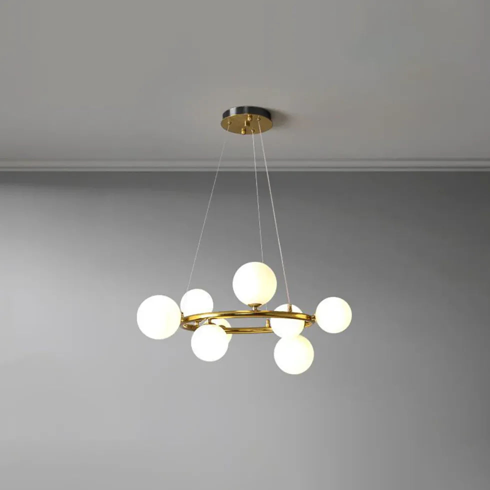 Lampadario Cupola Design Elegante in Vetro Moderno - clowasit.com