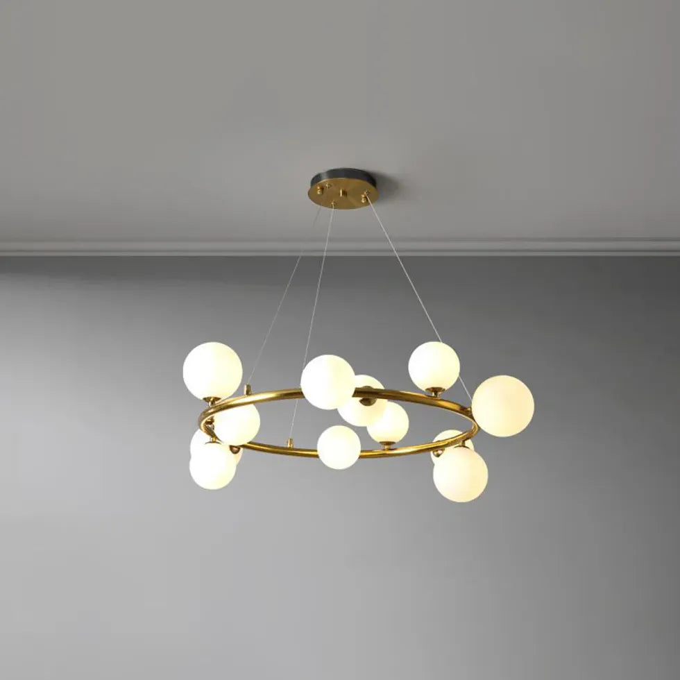 Lampadario Cupola Design Elegante in Vetro Moderno - clowasit.com