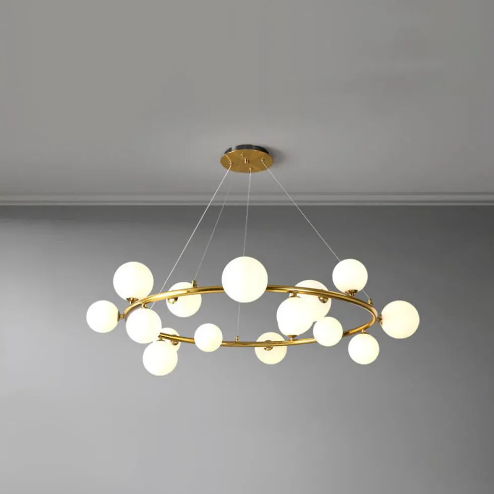 Lampadario Cupola Design Elegante in Vetro Moderno - clowasit.com