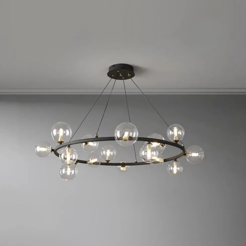 Lampadario Cupola Design Elegante in Vetro Moderno - clowasit.com