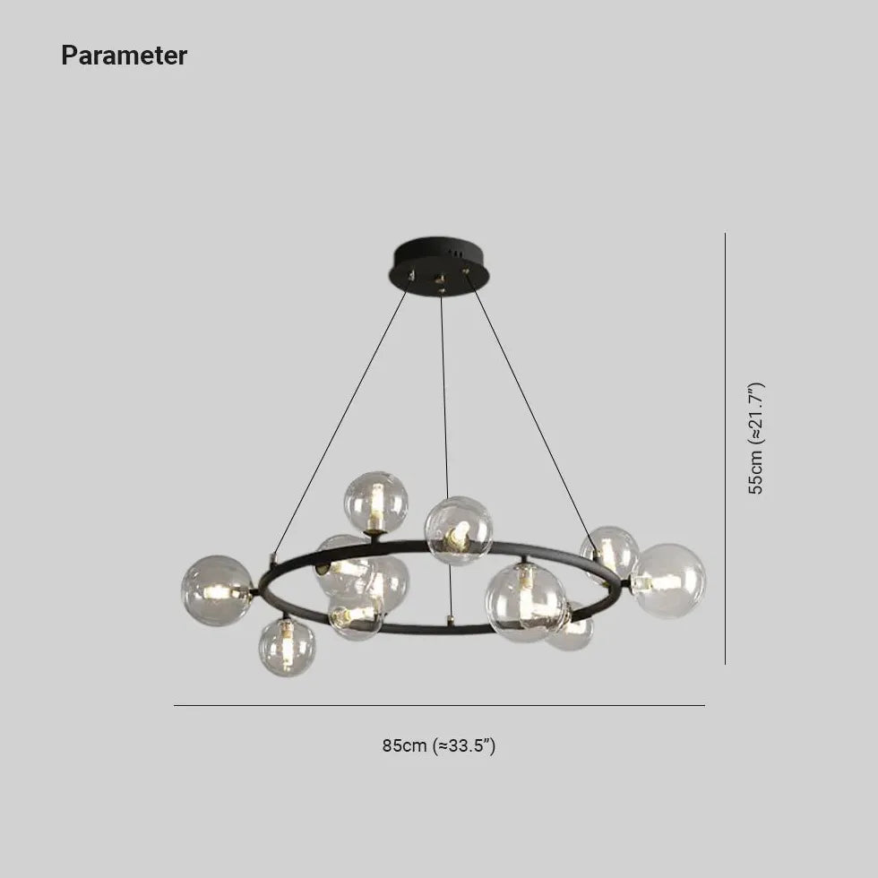 Lampadario Cupola Design Elegante in Vetro Moderno - clowasit.com