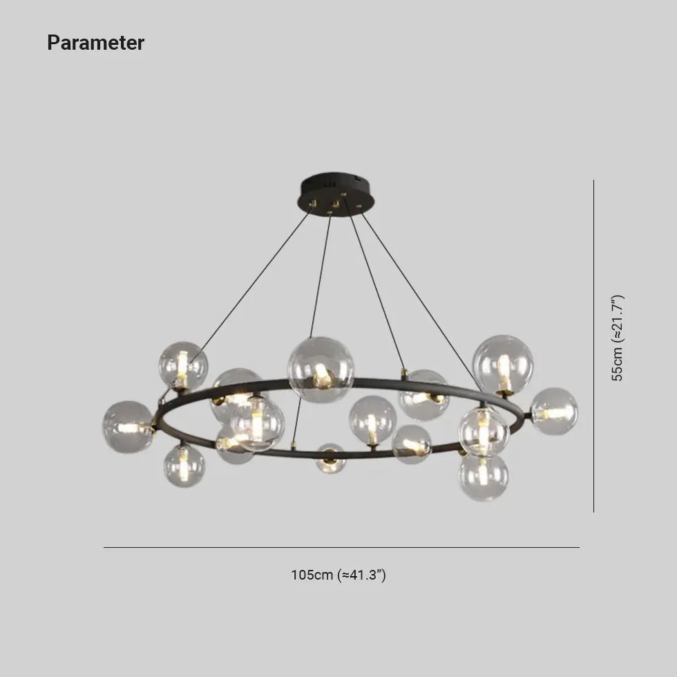 Lampadario Cupola Design Elegante in Vetro Moderno - clowasit.com