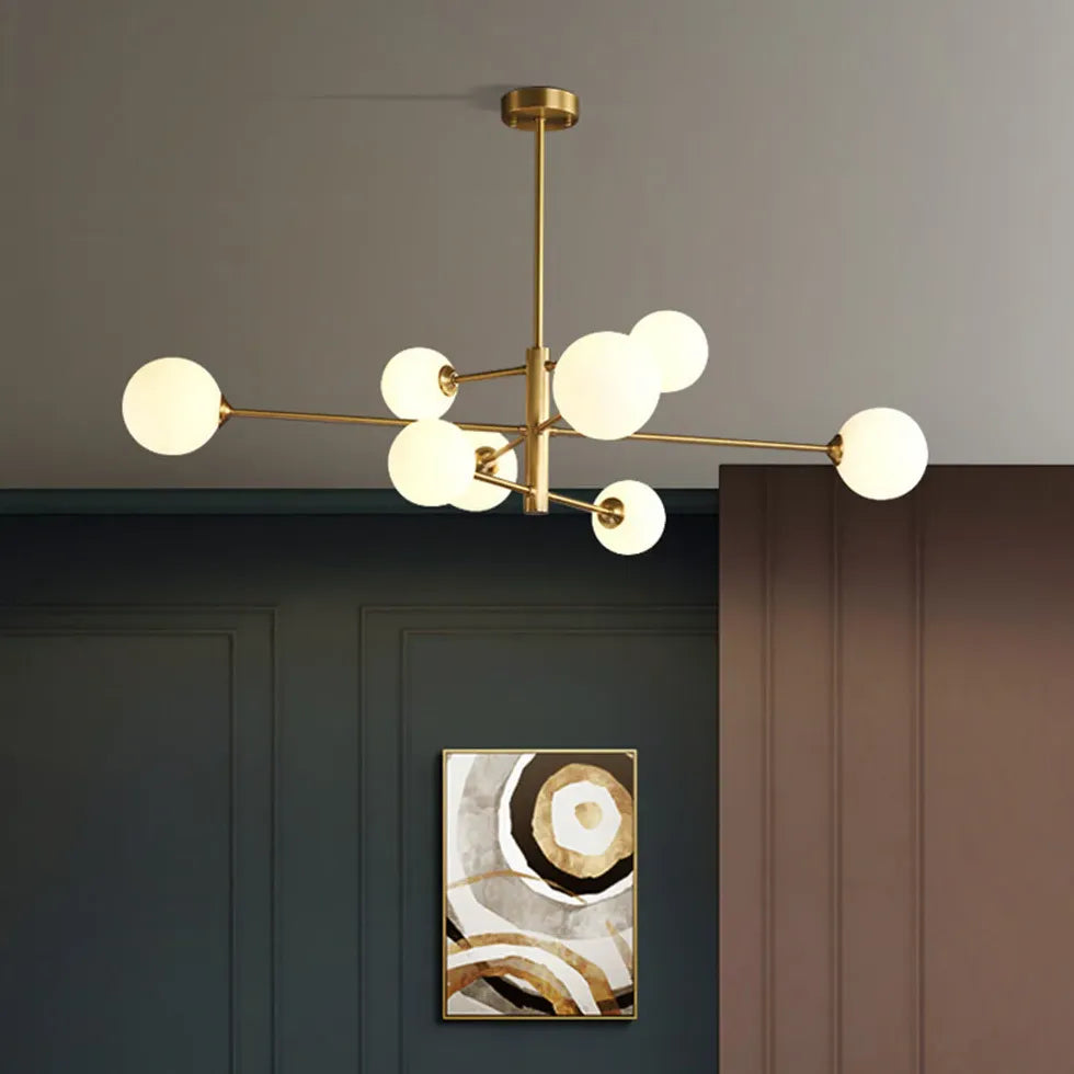 Lampadari Lusso Elegante con Sfere di Vetro - clowasit.com