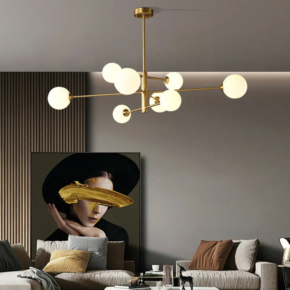 Lampadari Lusso Elegante con Sfere di Vetro - clowasit.com