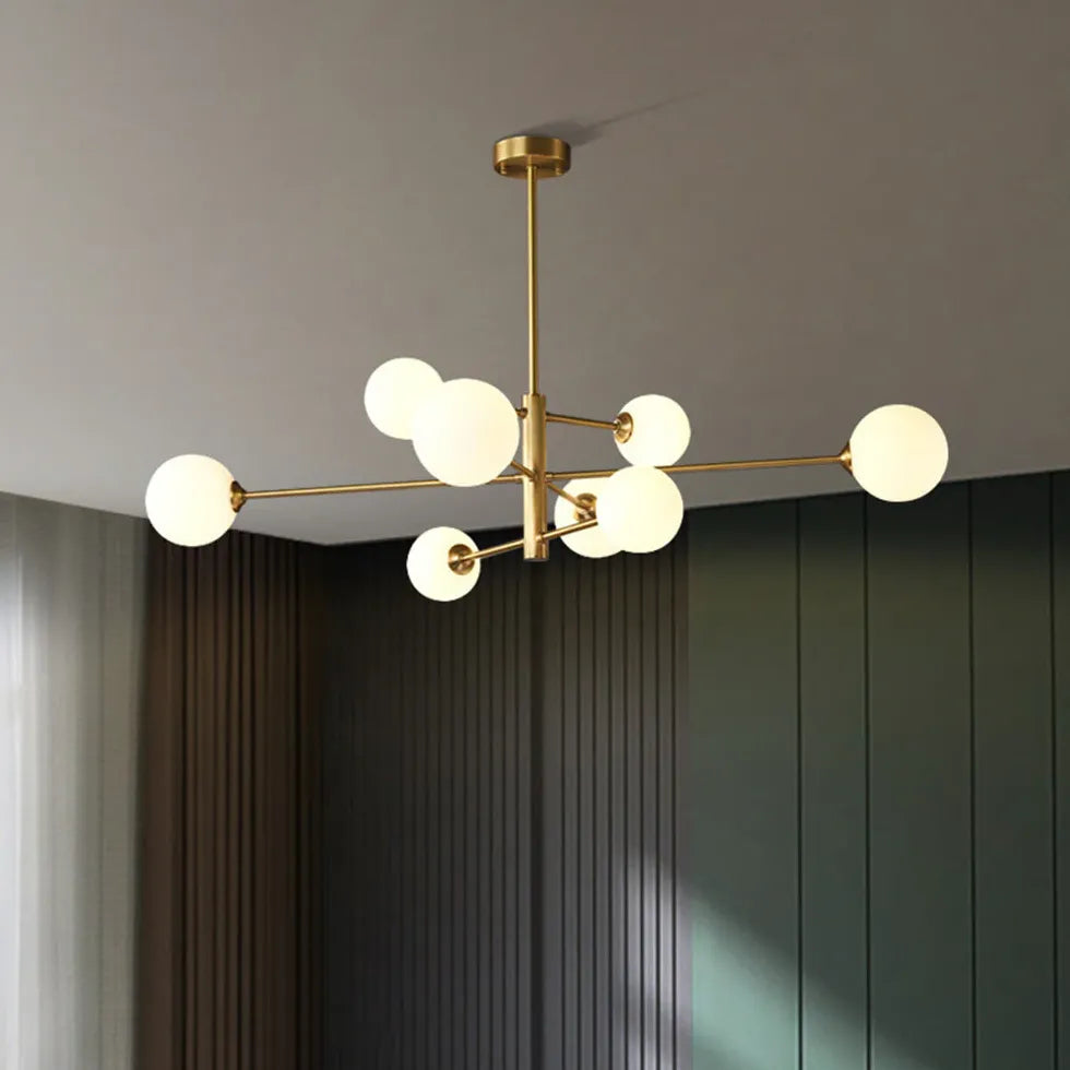 Lampadari Lusso Elegante con Sfere di Vetro - clowasit.com