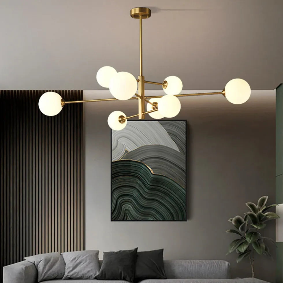 Lampadari Lusso Elegante con Sfere di Vetro - clowasit.com