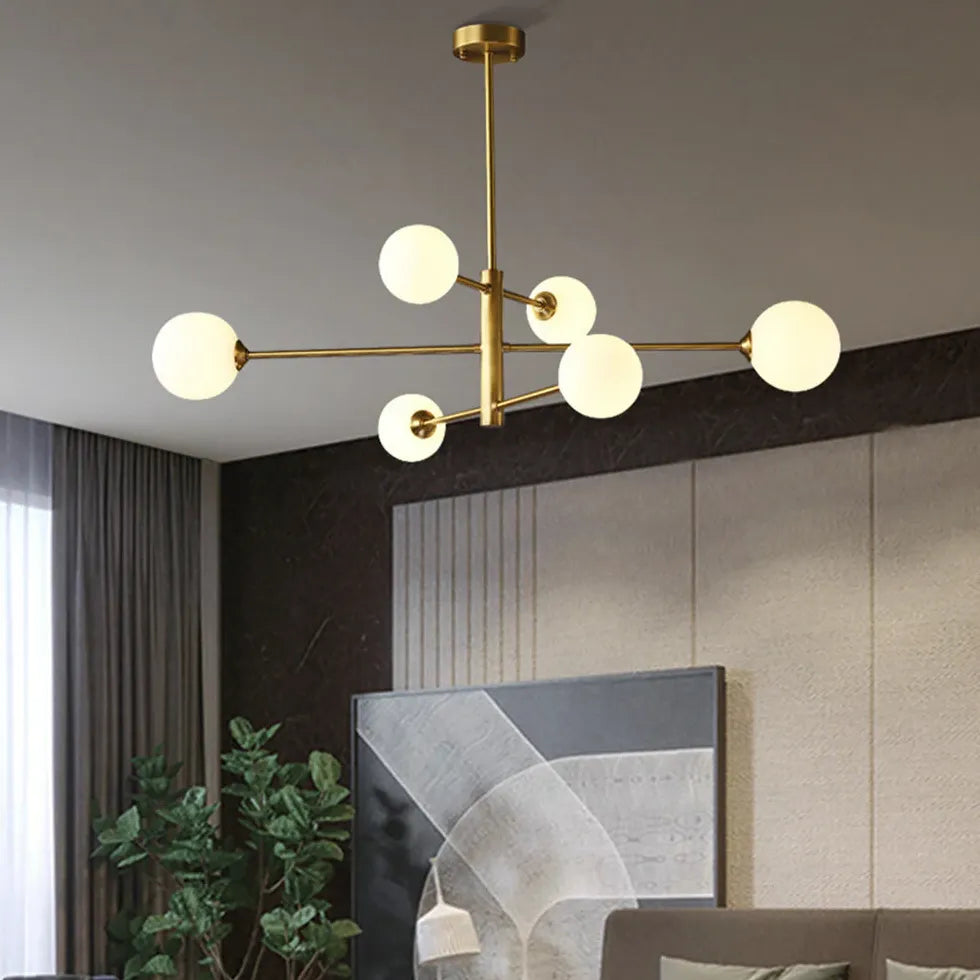 Lampadari Lusso Elegante con Sfere di Vetro - clowasit.com