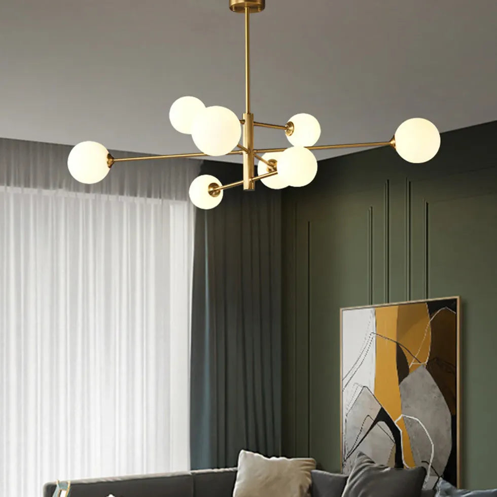 Lampadari Lusso Elegante con Sfere di Vetro - clowasit.com