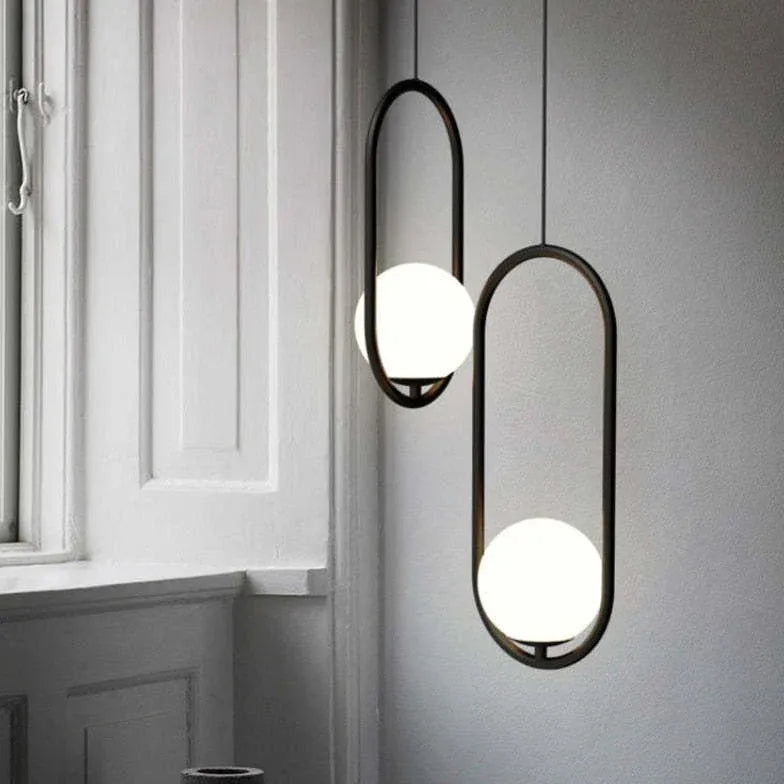 Shein Lampadari con Sfera di Vetro Ellittica - clowasit.com