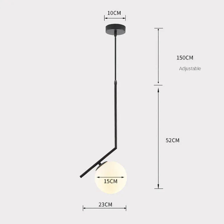Shein Lampadari con Sfera di Vetro Ellittica - clowasit.com