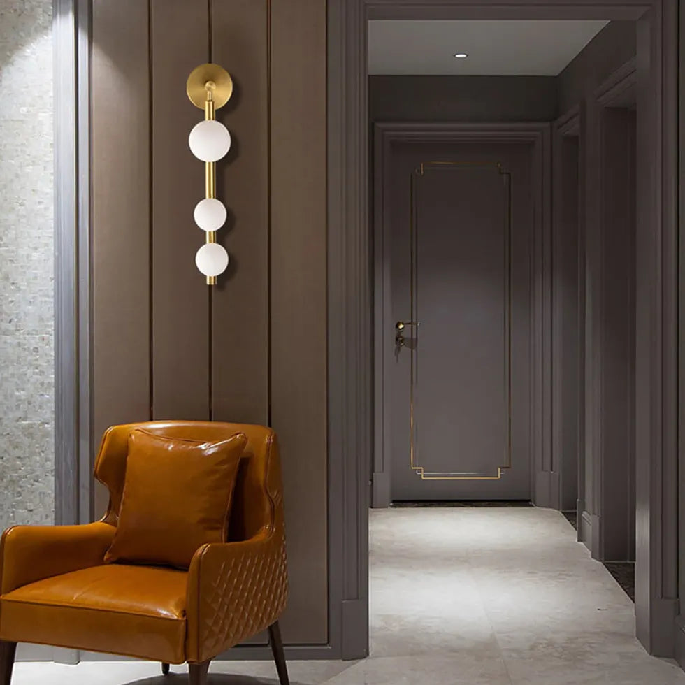 Lampadario Parete Moderno con Sfere di Vetro - clowasit.com