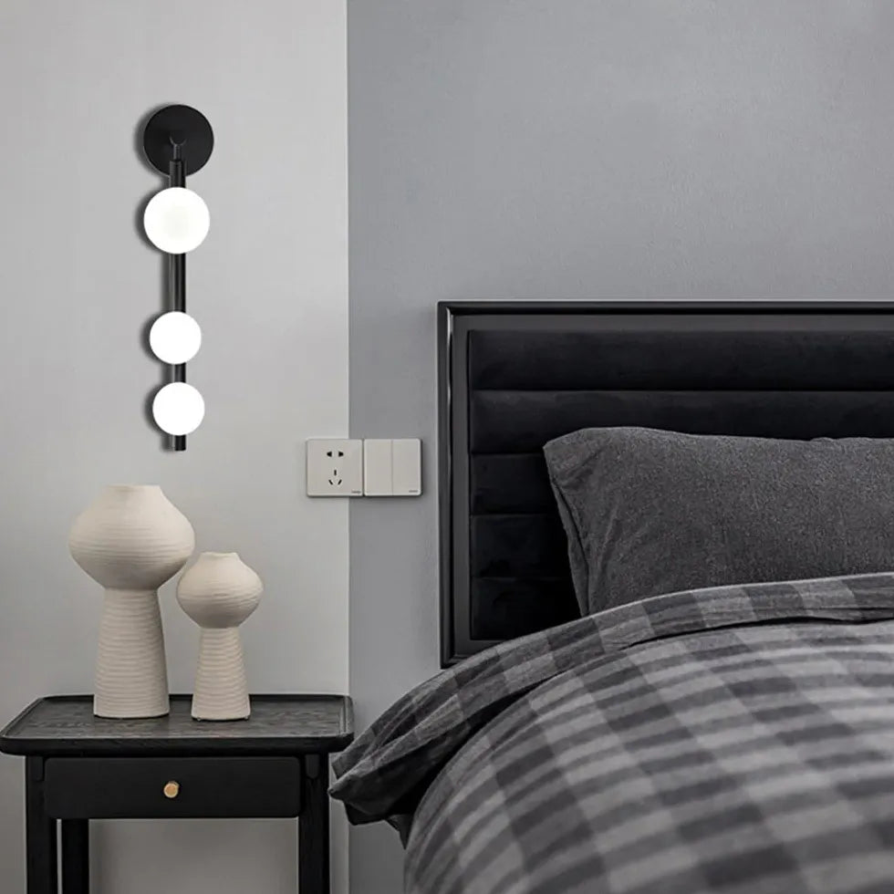 Lampadario Parete Moderno con Sfere di Vetro - clowasit.com